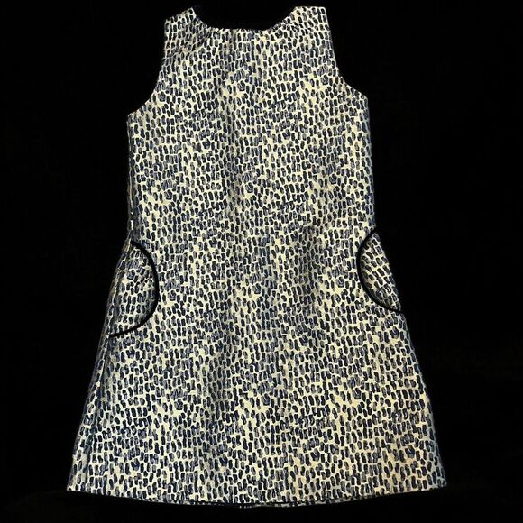 Susanne Lively Girls Gold Animal Print‎ Shift Dress Special Occasion Size 10 - Picture 1 of 7